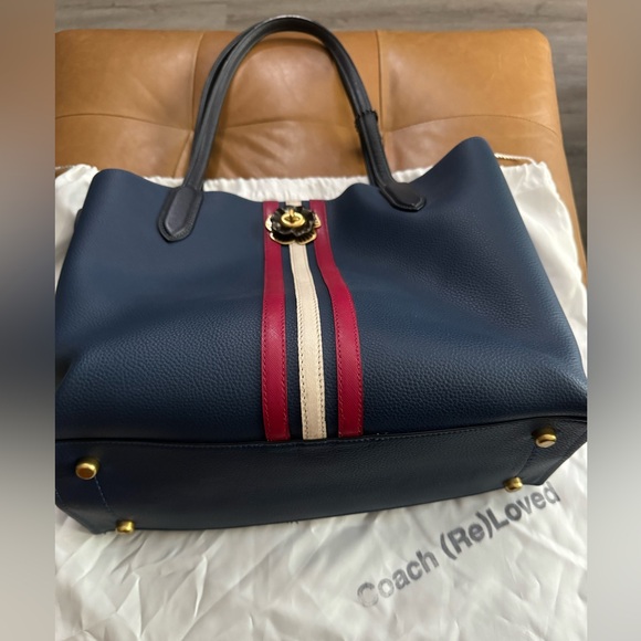 Coach ReLoved Upcrafted Willow Tote In Colorblock With Signature Canvas … - Picture 2 of 9